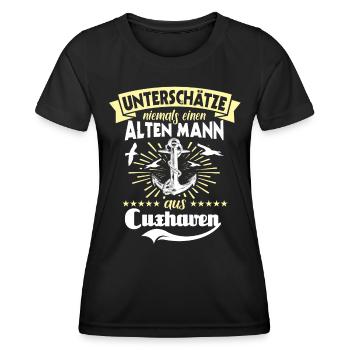 Cuxhaven Männer Cuxhavener Mann - Frauen Funktions-T-Shirt - Schwarz - Vorne - AI Model Female 172 light (172cm)