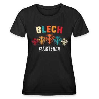 Spengler Bauspengler Spengeln - Frauen Funktions-T-Shirt - Schwarz - Vorne - AI Model Female 172 light (172cm)