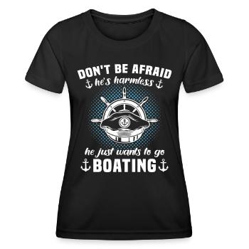 Captain Boat Captain - Women's Functional T-Shirt - black - Front - AI Model Female 172 light (172cm)