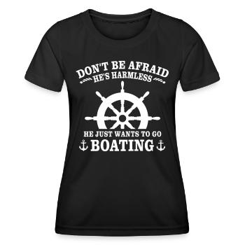 Captain Boat Captain - Women's Functional T-Shirt - black - Front - AI Model Female 172 light (172cm)