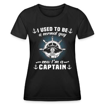 Captain Captain Boat Owner Boat - Women's Functional T-Shirt - black - Front - AI Model Female 172 light (172cm)