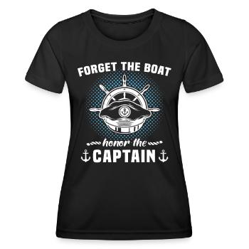 Captain Boat Owner Captain - Women's Functional T-Shirt - black - Front - AI Model Female 172 light (172cm)