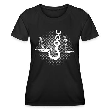 Grutier Grutier - T-shirt sport Femme - noir - Devant - AI Model Female 172 light (172cm)