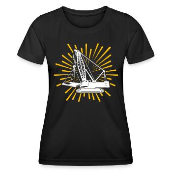 Crane Operator Crane Crane Driver - Women's Functional T-Shirt - black - Front - AI Model Female 172 light (172cm)