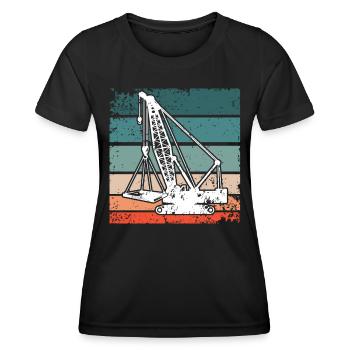 Crane Operator Crane Crane Driver - Women's Functional T-Shirt - black - Front - AI Model Female 172 light (172cm)