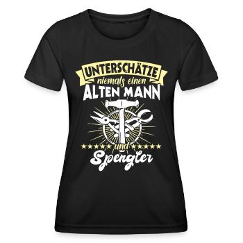 Spengler Beruf Bauspengler Sprüche - Frauen Funktions-T-Shirt - Schwarz - Vorne - AI Model Female 172 light (172cm)