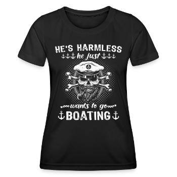 Captain Boat Captain - Women's Functional T-Shirt - black - Front - AI Model Female 172 light (172cm)