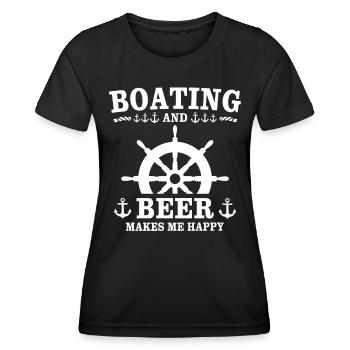 Capitaine Beer - T-shirt sport Femme - noir - Devant - AI Model Female 172 light (172cm)