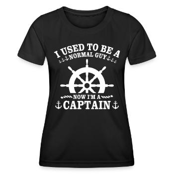 Kapitän Boot Bateau Capitaine - T-shirt sport Femme - noir - Devant - AI Model Female 172 light (172cm)