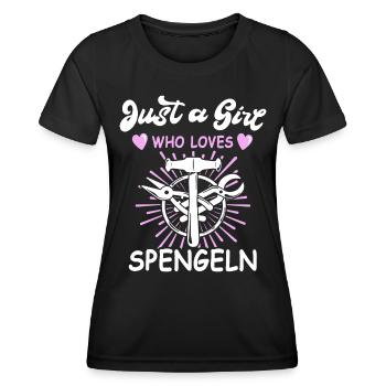 Spenglerin Bauspenglerin Karrosseriespenglerin - Frauen Funktions-T-Shirt - Schwarz - Vorne - AI Model Female 172 light (172cm)