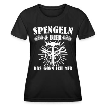 Spengler Beruf Bauspengler Sprüche - Frauen Funktions-T-Shirt - Schwarz - Vorne - AI Model Female 172 light (172cm)