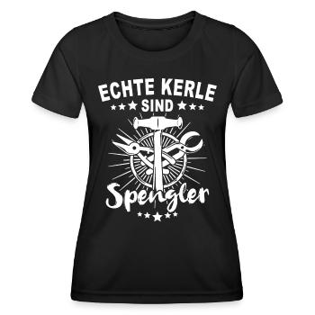 Spengler Beruf Karosseriespengler Sprüche - Frauen Funktions-T-Shirt - Schwarz - Vorne - AI Model Female 172 light (172cm)