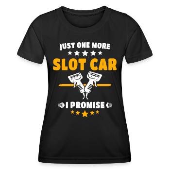 Slot Car Slotracing - Frauen Funktions-T-Shirt - Schwarz - Vorne - AI Model Female 172 light (172cm)
