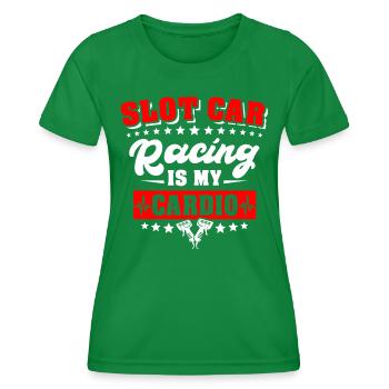 Slot Car Racing - Frauen Funktions-T-Shirt - Kelly Green - Vorne - AI Model Female 172 dark (172cm)