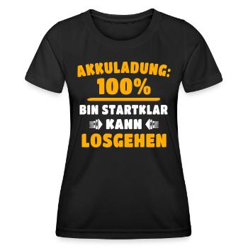 Motivation Kann Losgehen Sprüche - Frauen Funktions-T-Shirt - Schwarz - Vorne - AI Model Female 172 light (172cm)