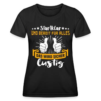Motivation Kann Losgehen Sprüche - Frauen Funktions-T-Shirt - Schwarz - Vorne - AI Model Female 172 light (172cm)