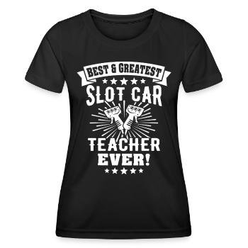Slotcar Slot Car Slotracing - Frauen Funktions-T-Shirt - Schwarz - Vorne - AI Model Female 172 light (172cm)