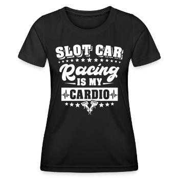 Slotcar Slot Car Slotracing - Frauen Funktions-T-Shirt - Schwarz - Vorne - AI Model Female 172 light (172cm)