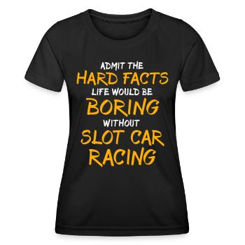Slot Car Racing Slotrace - Women's Functional T-Shirt - black - Front - AI Model Female 172 light (172cm)