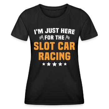 Slot Car Racing Slotrace - Women's Functional T-Shirt - black - Front - AI Model Female 172 light (172cm)