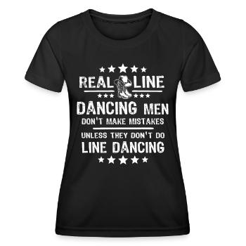 Line Dancing Line Dance - Women's Functional T-Shirt - black - Front - AI Model Female 172 light (172cm)
