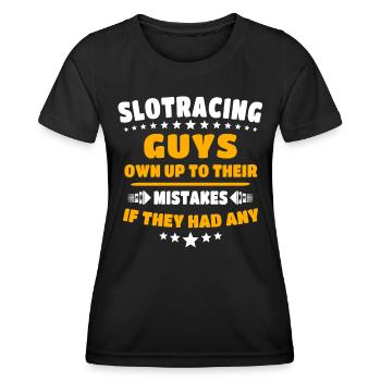 Slot Car Racing Slot Race - Frauen Funktions-T-Shirt - Schwarz - Vorne - AI Model Female 172 light (172cm)
