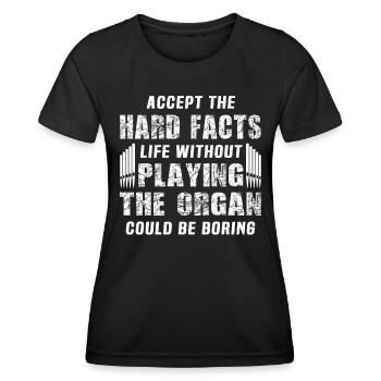 Organist Organ Organ Church Organ - Women's Functional T-Shirt - black - Front - AI Model Female 172 light (172cm)