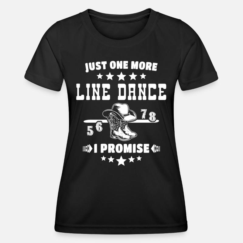 Line Dancing Line Dance - Women's Functional T-Shirt - black