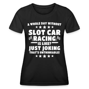 Slot Car Racing Slot Race - T-shirt sport Femme - noir - Devant - AI Model Female 172 light (172cm)