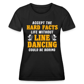 Line Dancing - Women's Functional T-Shirt - black - Front - AI Model Female 172 light (172cm)