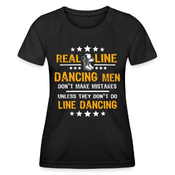 Line Dance Line Dancing - Women's Functional T-Shirt - black - Front - AI Model Female 172 light (172cm)