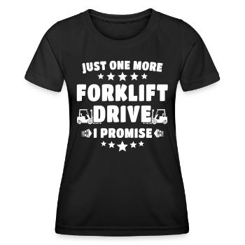 Stapler Staplerfahrer - Frauen Funktions-T-Shirt - Schwarz - Vorne - AI Model Female 172 light (172cm)