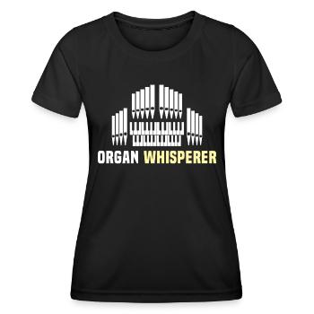 Orgelspieler Orgel Organisten - Frauen Funktions-T-Shirt - Schwarz - Vorne - AI Model Female 172 light (172cm)
