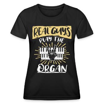 Orgelspieler Orgel Organisten - Frauen Funktions-T-Shirt - Schwarz - Vorne - AI Model Female 172 light (172cm)