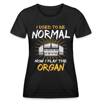 Kirchenorganist Organist Orgelspieler - Frauen Funktions-T-Shirt - Schwarz - Vorne - AI Model Female 172 light (172cm)