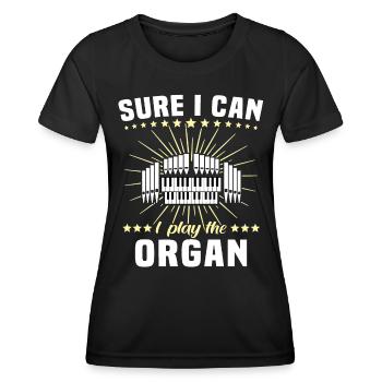 Organist Organ Organ Church Organ - Women's Functional T-Shirt - black - Front - AI Model Female 172 light (172cm)