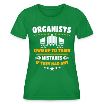 Organiste Orgue organiste - T-shirt sport Femme - vert - Devant - AI Model Female 172 dark (172cm)