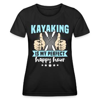 Kayak Kayakiste Kayak - T-shirt sport Femme - noir - Devant - AI Model Female 172 light (172cm)