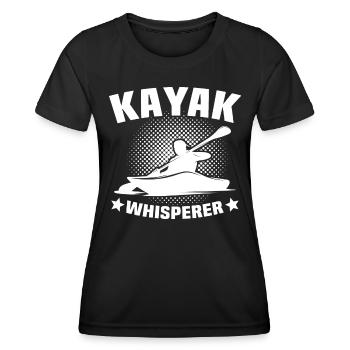 Kayaker Kayak Kayaking - Women's Functional T-Shirt - black - Front - AI Model Female 172 light (172cm)
