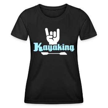 Kayaking Kayak - T-shirt sport Femme - noir - Devant - AI Model Female 172 light (172cm)