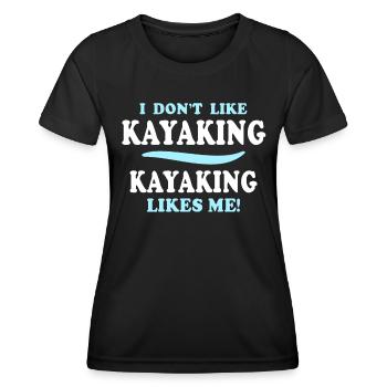 Kayaking Kayak - T-shirt sport Femme - noir - Devant - AI Model Female 172 light (172cm)