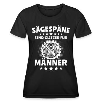 Zimmermann Zimmerer Zimmerleute - Frauen Funktions-T-Shirt - Schwarz - Vorne - AI Model Female 172 light (172cm)