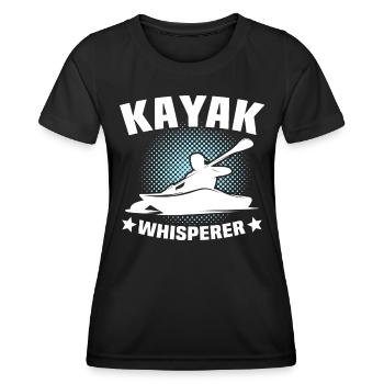 Kayak Flüsterer Kayaking - Frauen Funktions-T-Shirt - Schwarz - Vorne - AI Model Female 172 light (172cm)