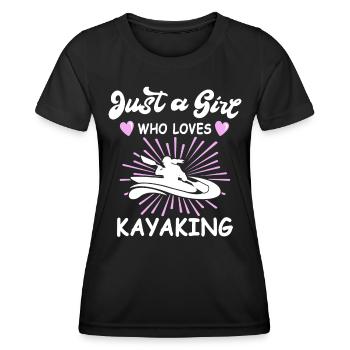 Kayak Filles Kayak - T-shirt sport Femme - noir - Devant - AI Model Female 172 light (172cm)
