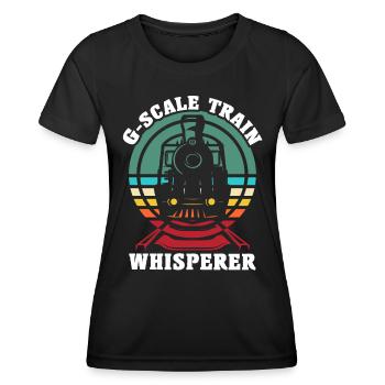 Gartenbahn Modelleisenbahn Spur G - Frauen Funktions-T-Shirt - Schwarz - Vorne - AI Model Female 172 light (172cm)