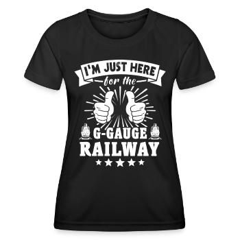 Chemin de fer de jardin Voie G Modèle de chemin de fer - T-shirt sport Femme - noir - Devant - AI Model Female 172 light (172cm)