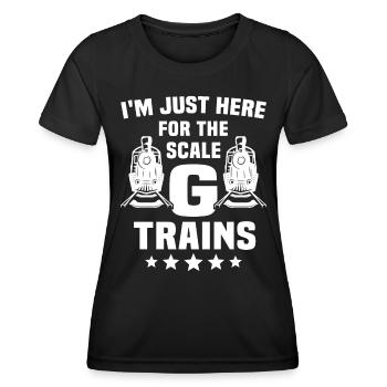 Chemin de fer de jardin Voie G Modèle de chemin de fer - T-shirt sport Femme - noir - Devant - AI Model Female 172 light (172cm)