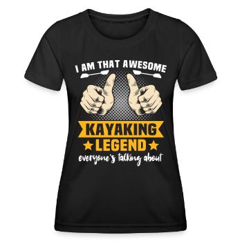 Kayakiste Kayak Kayak - T-shirt sport Femme - noir - Devant - AI Model Female 172 light (172cm)