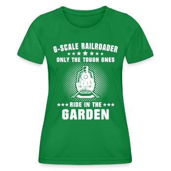 Gartenbahn Modellbahn Spur G - Frauen Funktions-T-Shirt - Kelly Green - Vorne - AI Model Female 172 dark (172cm)