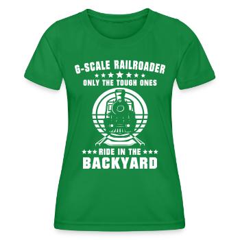Gartenbahn Modellbahn Spur G - Frauen Funktions-T-Shirt - Kelly Green - Vorne - AI Model Female 172 dark (172cm)